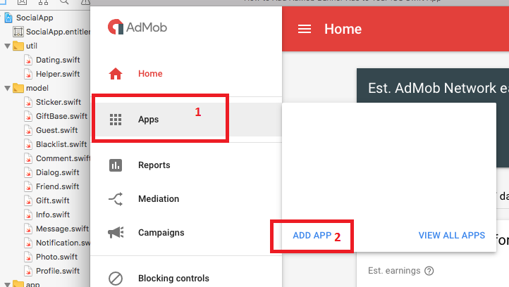 How to create AdMob Banner and Get banner_ad_unit_id from AdMob (iOS App)