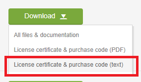 How to get purchase code