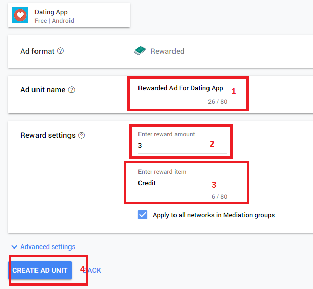 How to get rewarded_ad_unit_id from AdMob