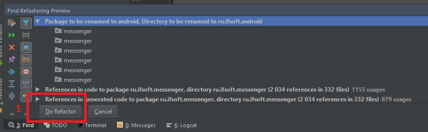 How to rename a package in Android Studio