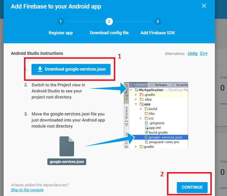 How to add new project to you current FCM project