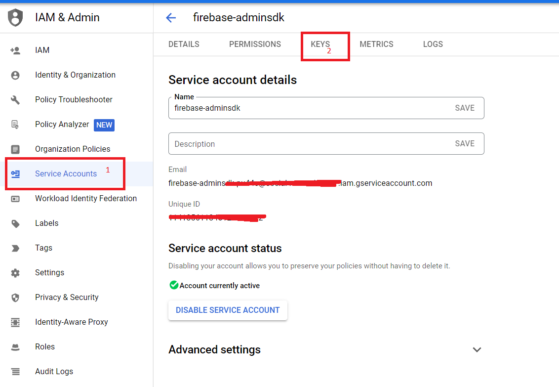 How to enable Google Cloud Vision